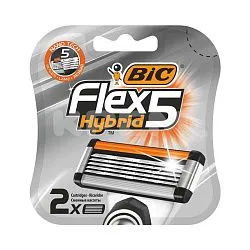 Кассеты для станка Bic Flex 5 Hybrid 2 шт